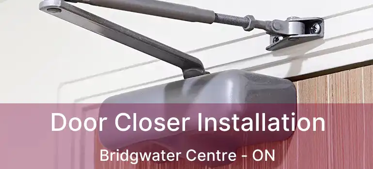  Door Closer Installation Bridgwater Centre - ON
