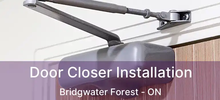  Door Closer Installation Bridgwater Forest - ON