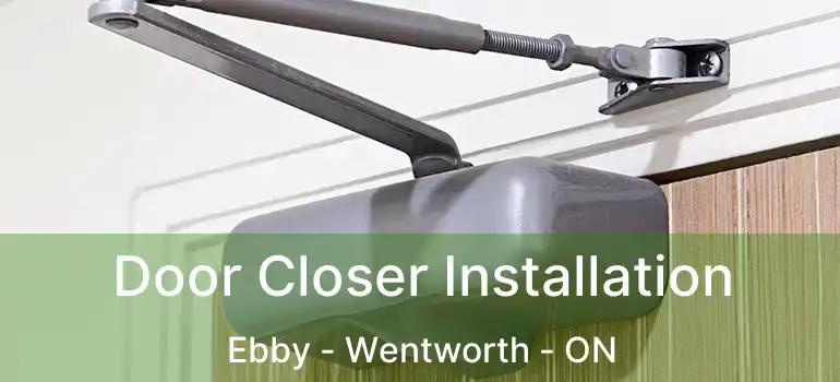 Door Closer Installation Ebby - Wentworth - ON