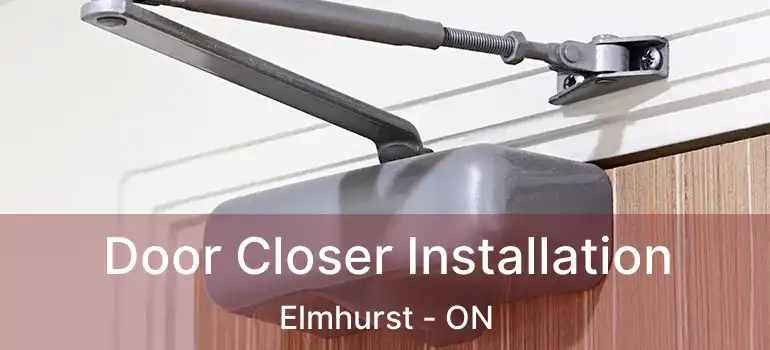  Door Closer Installation Elmhurst - ON