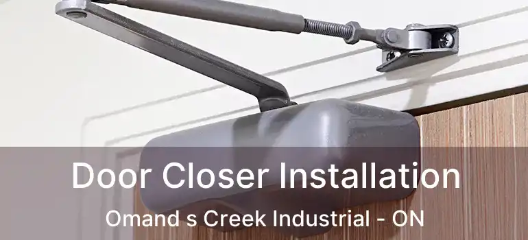  Door Closer Installation Omand s Creek Industrial - ON