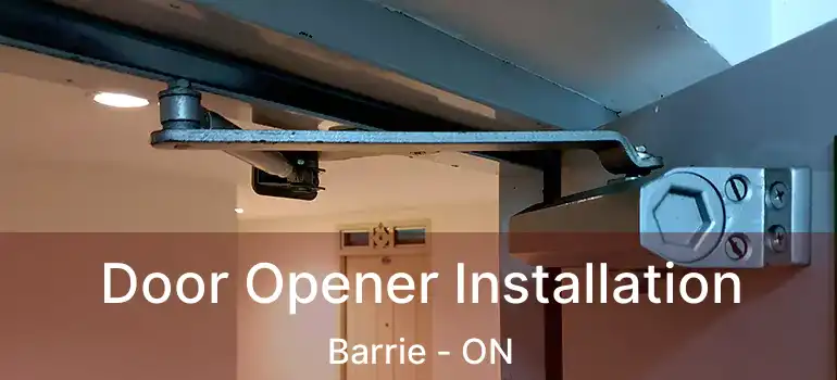 Door Opener Installation Barrie - ON