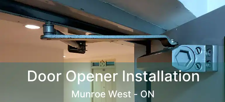  Door Opener Installation Munroe West - ON