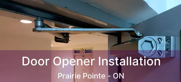  Door Opener Installation Prairie Pointe - ON