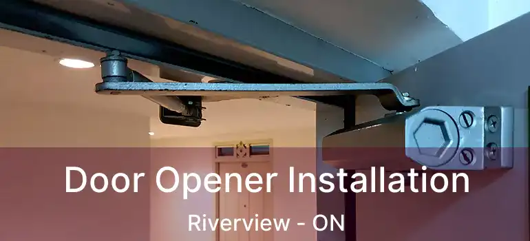  Door Opener Installation Riverview - ON