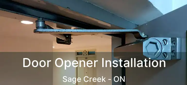  Door Opener Installation Sage Creek - ON
