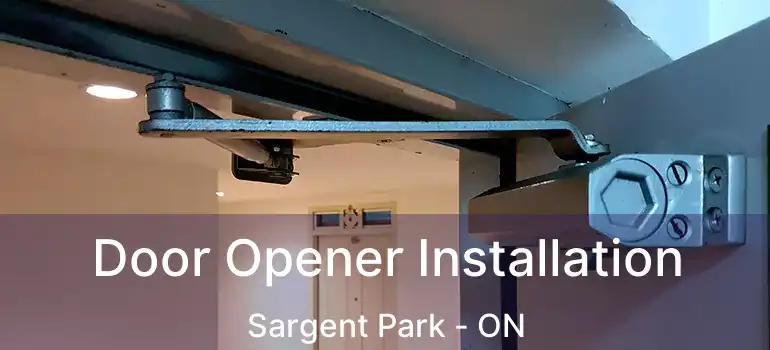  Door Opener Installation Sargent Park - ON