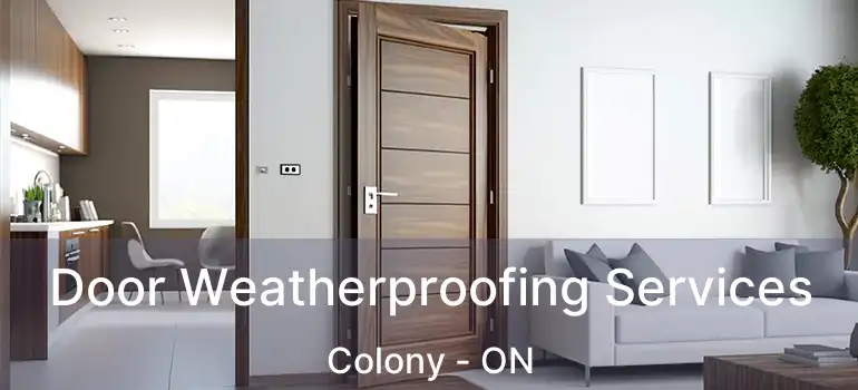  Door Weatherproofing Services Colony - ON