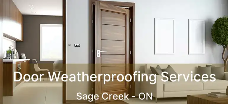  Door Weatherproofing Services Sage Creek - ON