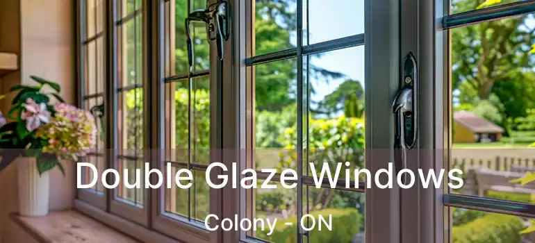  Double Glaze Windows Colony - ON