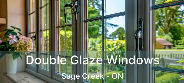  Double Glaze Windows Sage Creek - ON