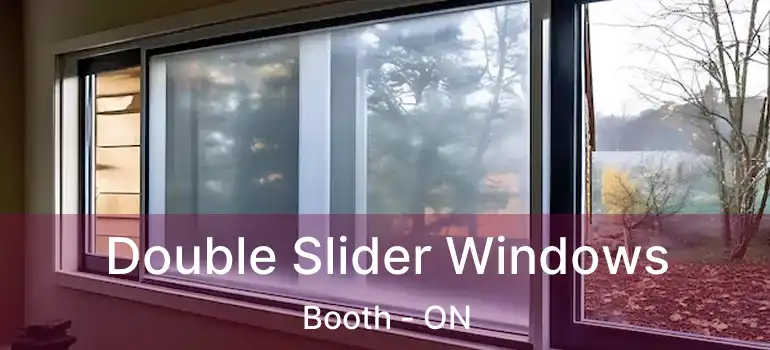  Double Slider Windows Booth - ON