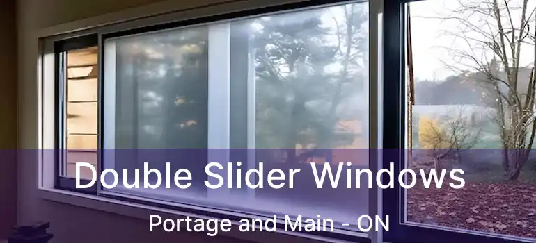  Double Slider Windows Portage and Main - ON