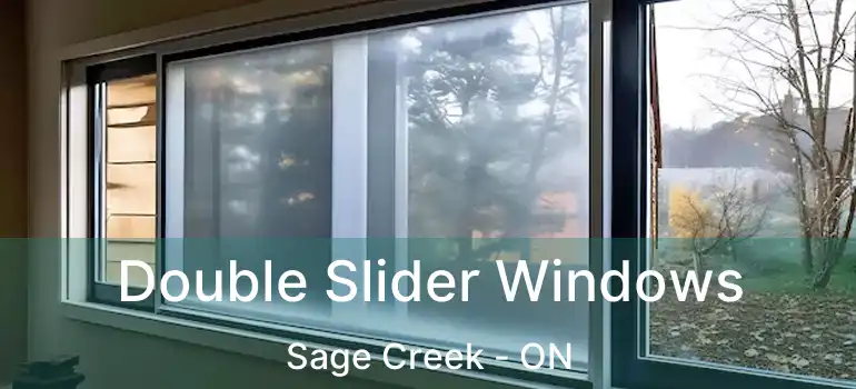  Double Slider Windows Sage Creek - ON
