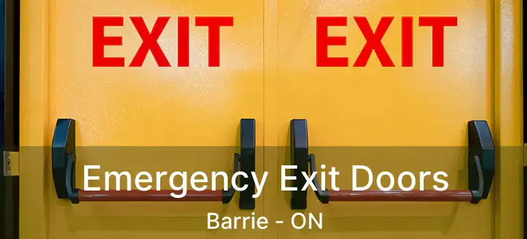  Emergency Exit Doors Barrie - ON