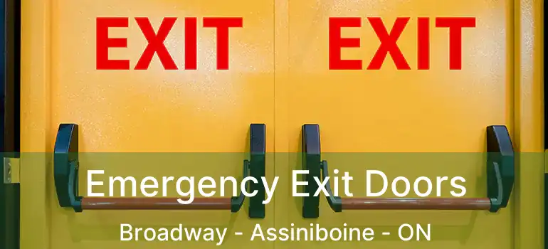  Emergency Exit Doors Broadway - Assiniboine - ON