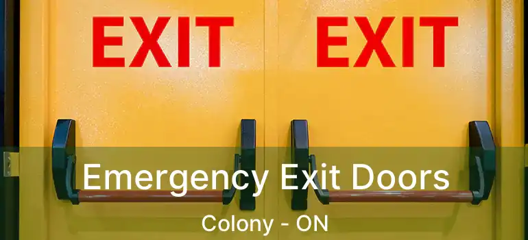  Emergency Exit Doors Colony - ON