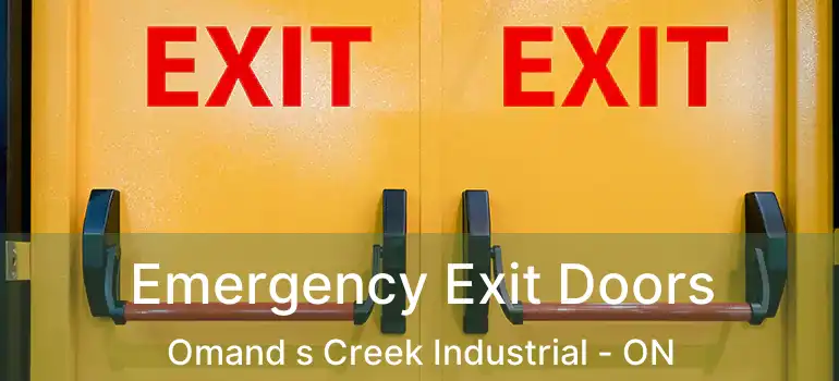  Emergency Exit Doors Omand s Creek Industrial - ON