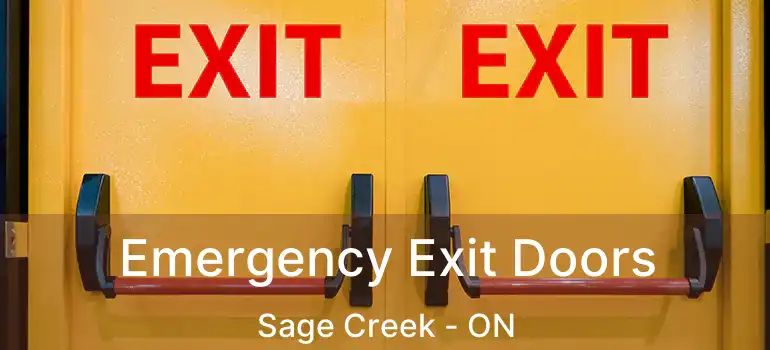  Emergency Exit Doors Sage Creek - ON