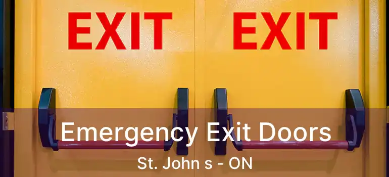  Emergency Exit Doors St. John s - ON