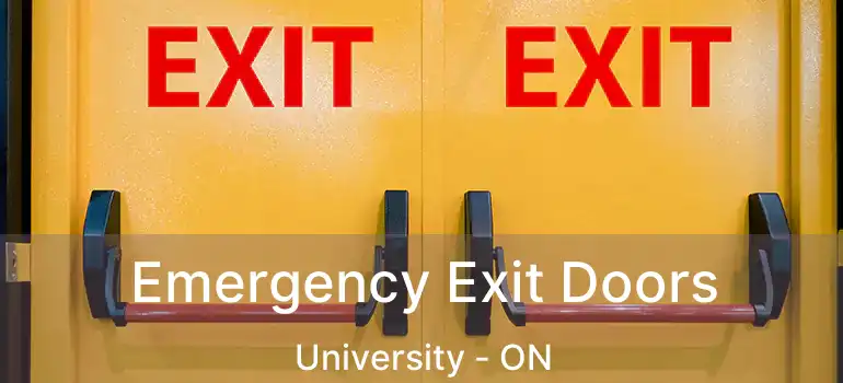  Emergency Exit Doors University - ON