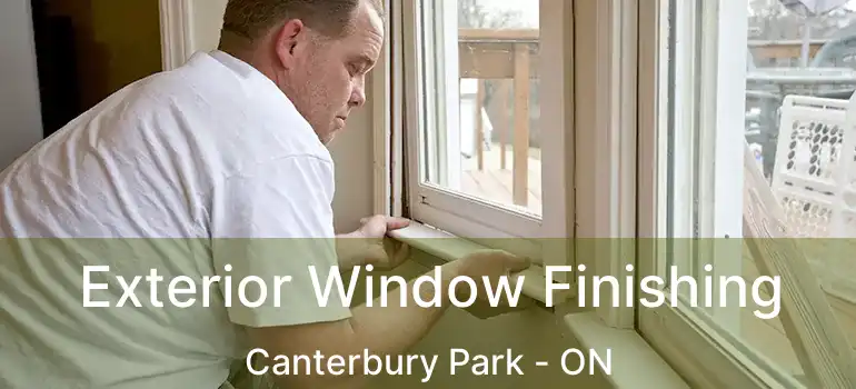  Exterior Window Finishing Canterbury Park - ON