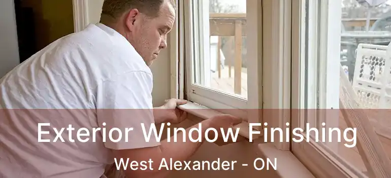  Exterior Window Finishing West Alexander - ON