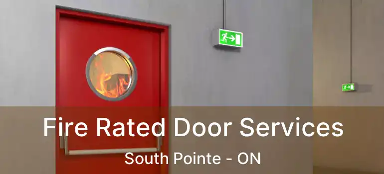  Fire Rated Door Services South Pointe - ON