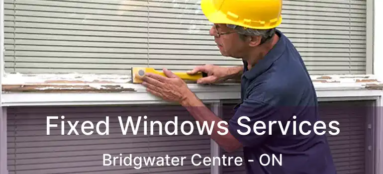  Fixed Windows Services Bridgwater Centre - ON