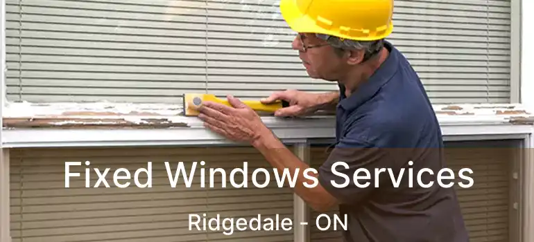  Fixed Windows Services Ridgedale - ON