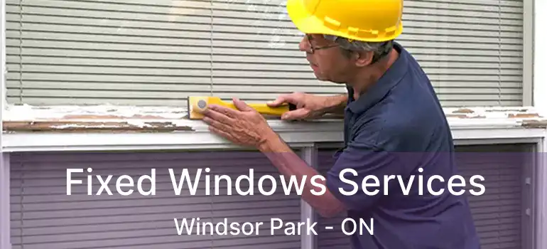  Fixed Windows Services Windsor Park - ON