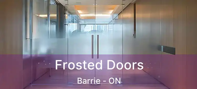  Frosted Doors Barrie - ON