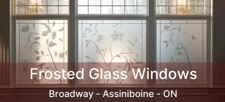  Frosted Glass Windows Broadway - Assiniboine - ON