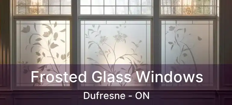  Frosted Glass Windows Dufresne - ON