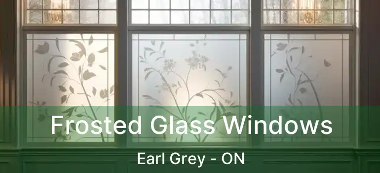  Frosted Glass Windows Earl Grey - ON