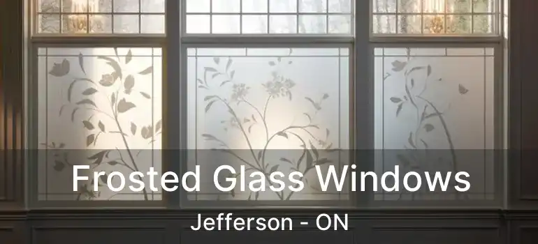  Frosted Glass Windows Jefferson - ON