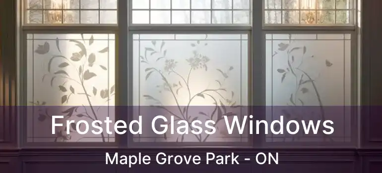  Frosted Glass Windows Maple Grove Park - ON