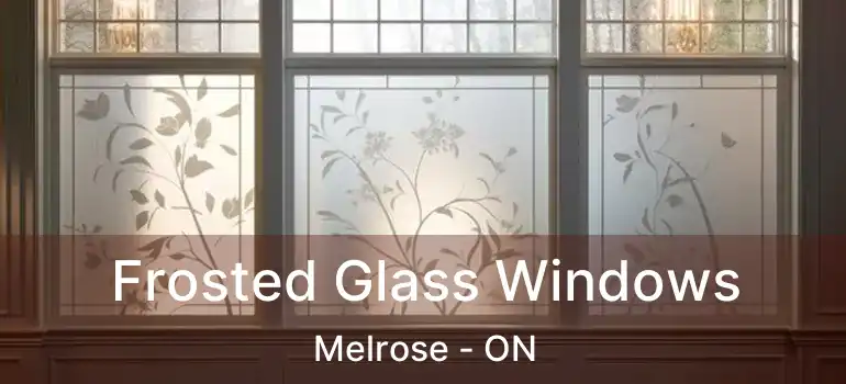  Frosted Glass Windows Melrose - ON