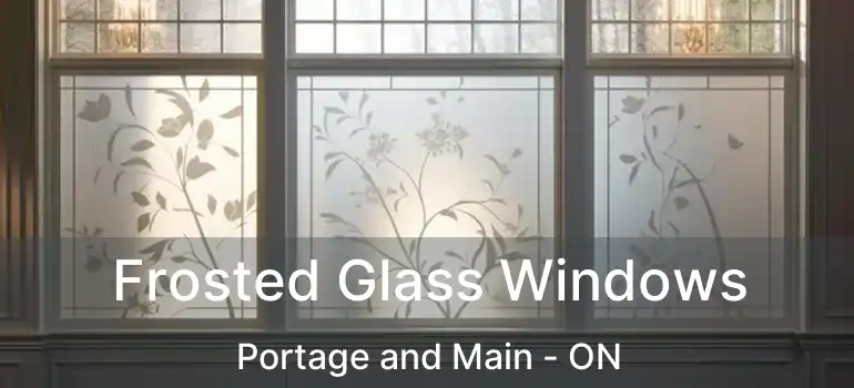  Frosted Glass Windows Portage and Main - ON