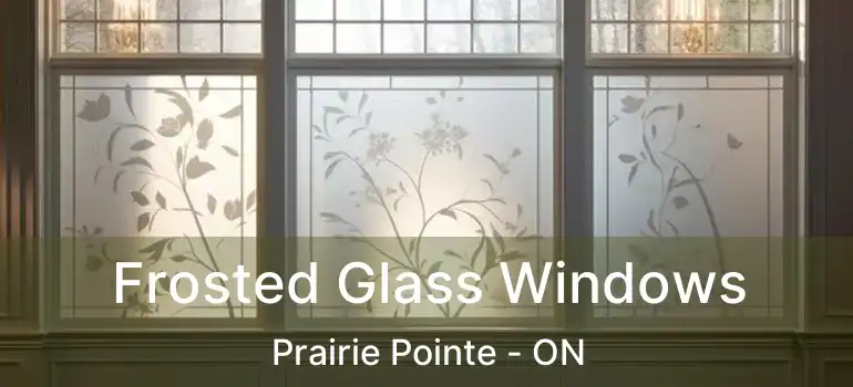  Frosted Glass Windows Prairie Pointe - ON