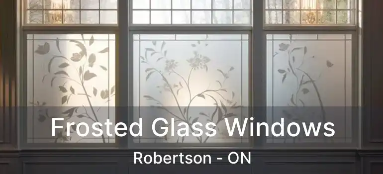  Frosted Glass Windows Robertson - ON