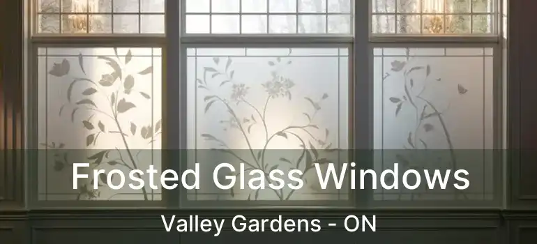 Frosted Glass Windows Valley Gardens - ON
