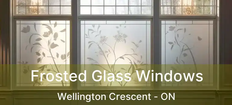  Frosted Glass Windows Wellington Crescent - ON