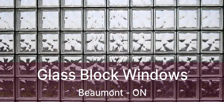  Glass Block Windows Beaumont - ON