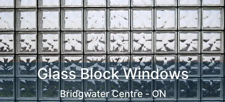  Glass Block Windows Bridgwater Centre - ON