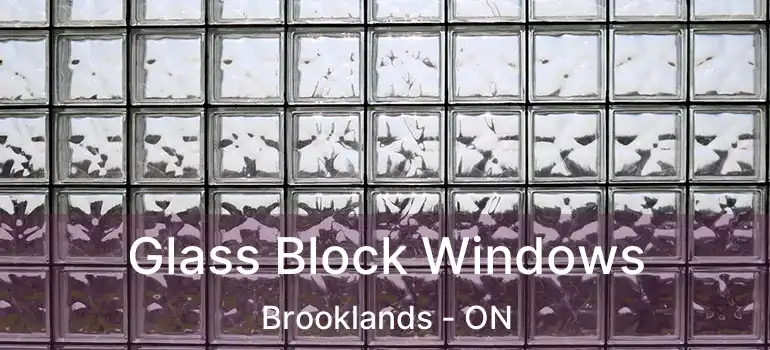  Glass Block Windows Brooklands - ON