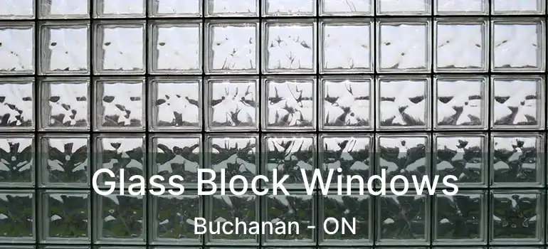  Glass Block Windows Buchanan - ON