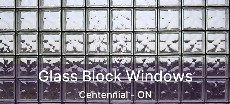  Glass Block Windows Centennial - ON