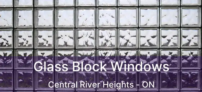  Glass Block Windows Central River Heights - ON