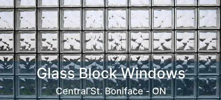  Glass Block Windows Central St. Boniface - ON